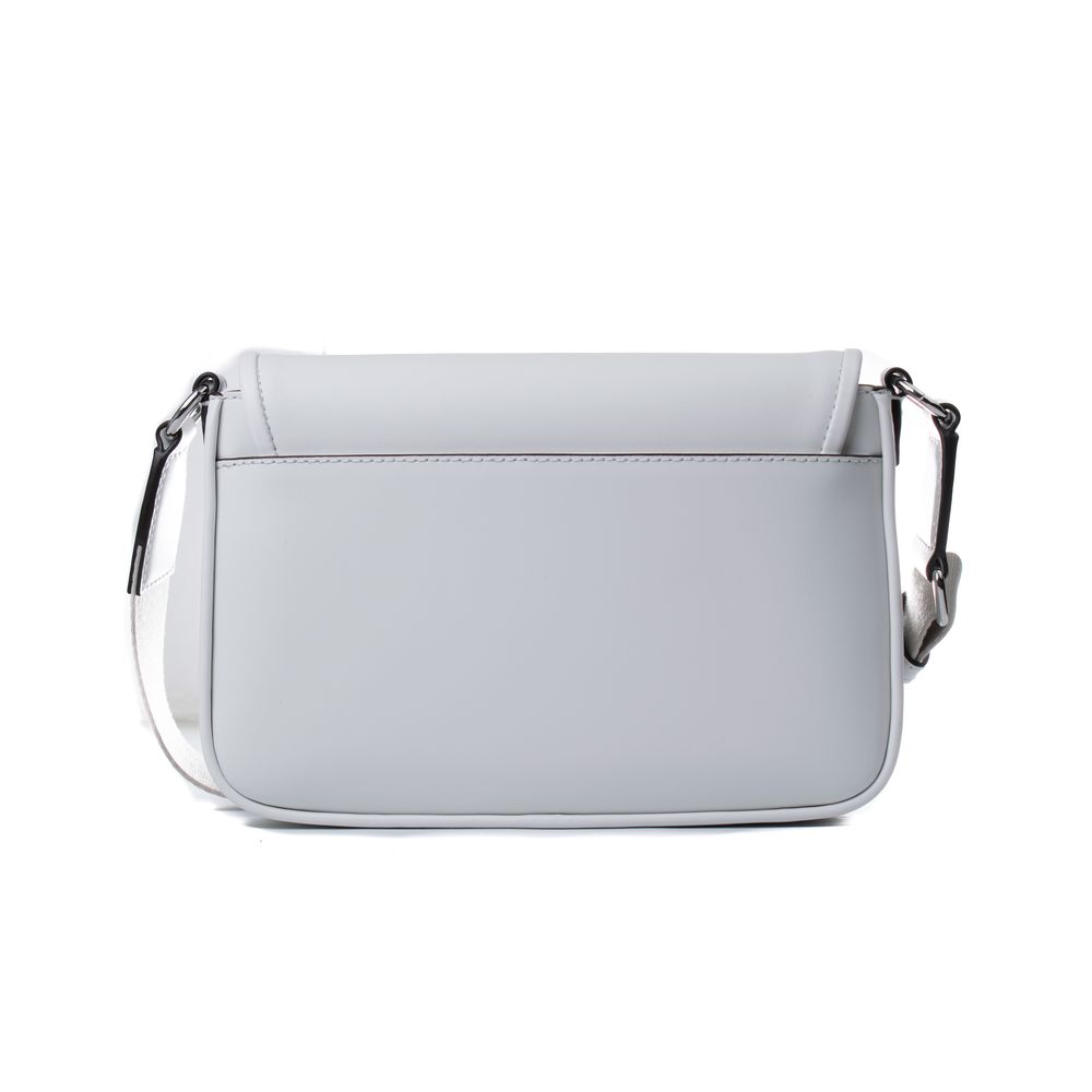 Michael Kors - Polished Leather Structured Shoulder Bag - White Michael Kors