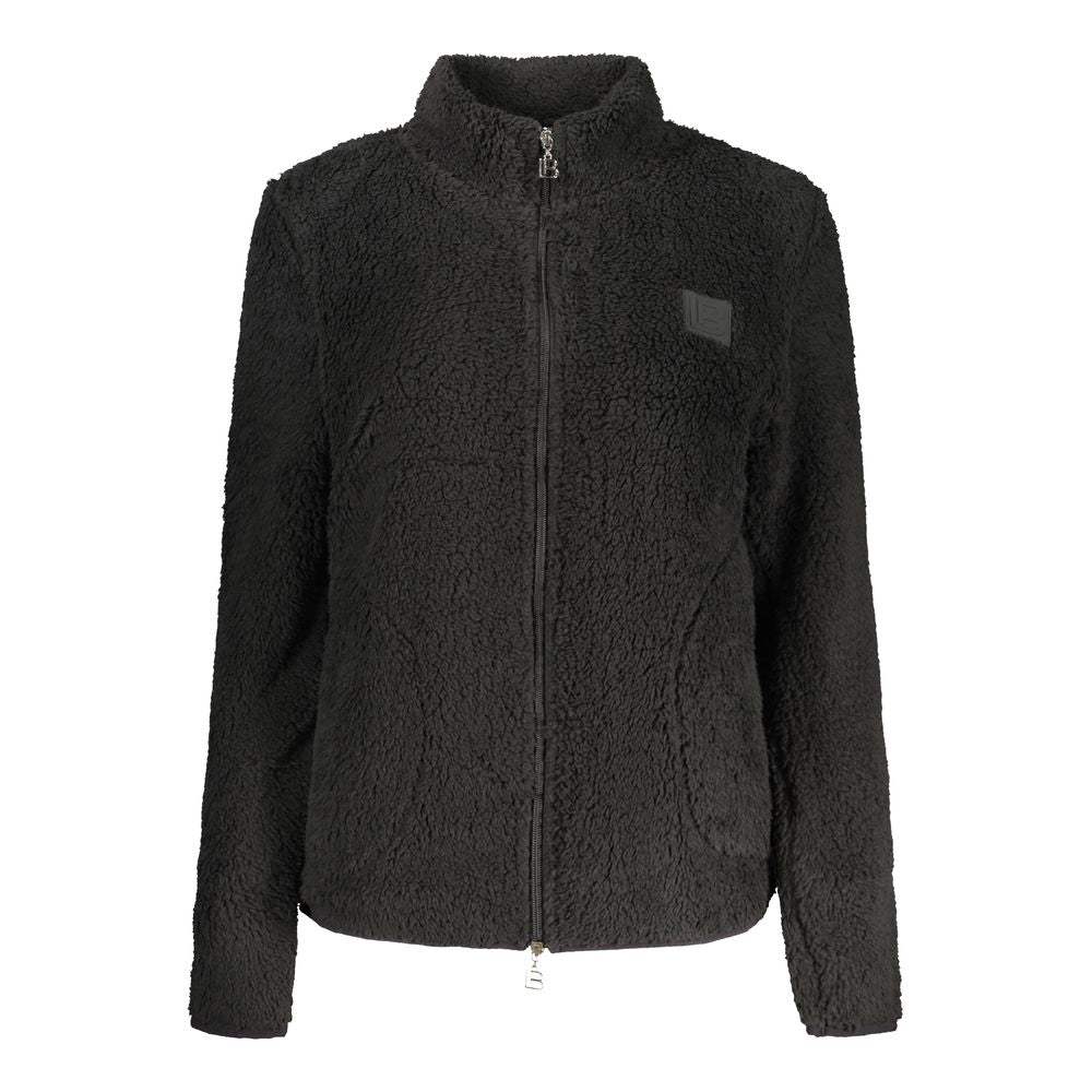 Laura Biagiotti - Cozy Plush Fleece Zip-Front Sweatshirt - Black Laura Biagiotti