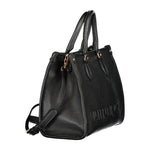 Valentino - Structured Textured Handbag with Detachable Strap - Black Mario Valentino