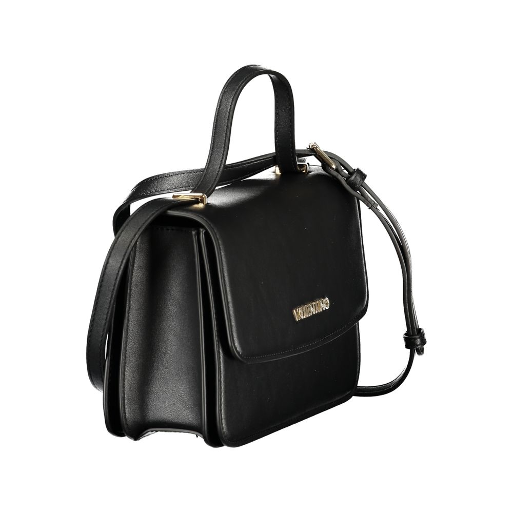 Valentino - Structured Minimalist Top Handle Crossbody Bag - Black Mario Valentino