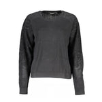Desigual - Textured Long Sleeve Crew Neck Sweater - Black Desigual