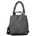 Desigual - Bold Textured Wave Mini Backpack with Twisted Handle - Black Desigual