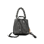 Desigual - Bold Textured Wave Mini Backpack with Twisted Handle - Black Desigual