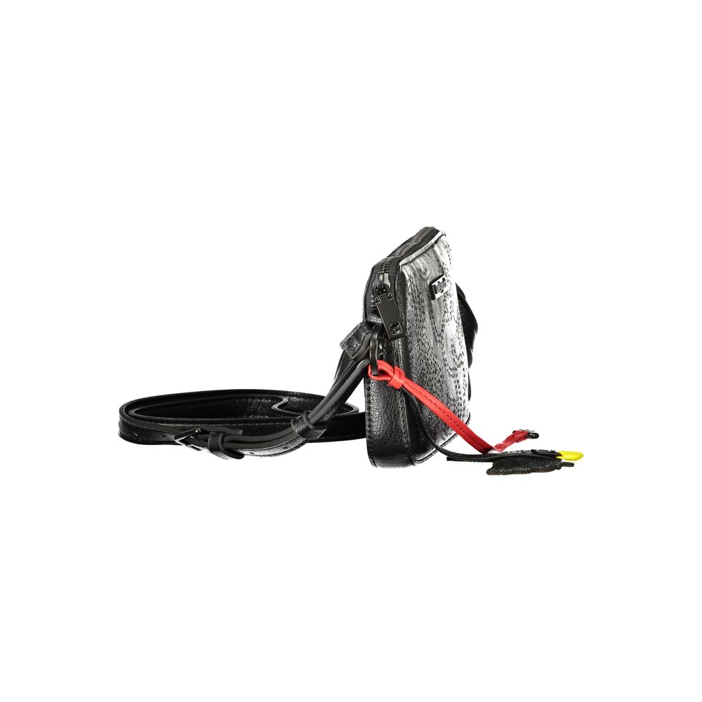 Desigual - Playful Perforated Polyethylene Mini Crossbody Bag - Black Desigual