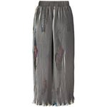 Desigual - Bold Abstract Print Pleated Midi Skirt - Black Desigual