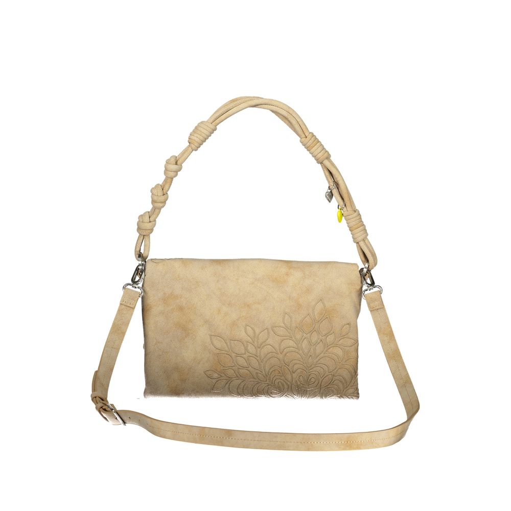 Desigual - Boho Textured Knotted Handle Crossbody Bag - Beige Desigual