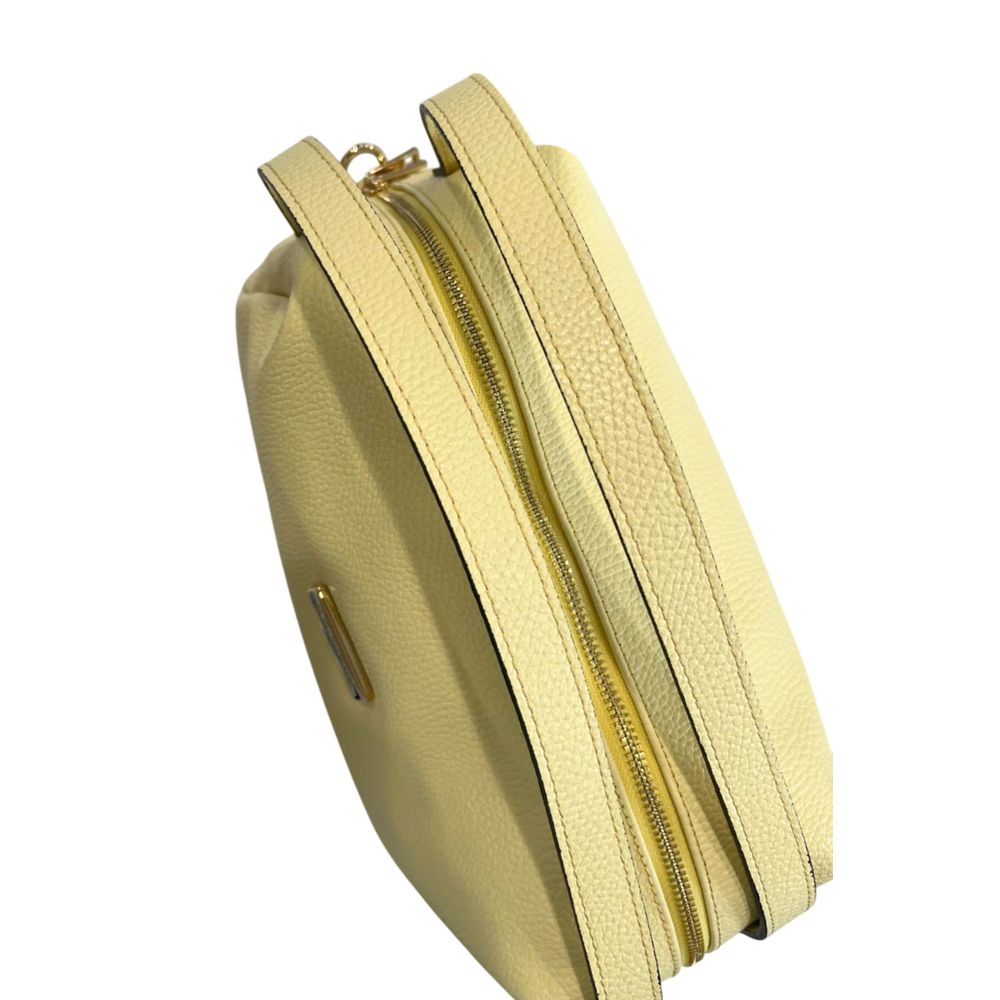 Baldinini Trend - Textured Cowhide Shoulder Bag With Dual Handles - Yellow Baldinini Trend