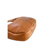 Baldinini Trend - Polished Textured Cowhide Shoulder Bag with Adjustable Strap - Brown Baldinini Trend