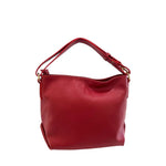 Baldinini Trend - Structured Textured Cowhide Shoulder Bag - Red Baldinini Trend