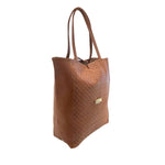 Baldinini Trend - Sophisticated Woven Faux Leather Tote Bag - Brown Baldinini Trend