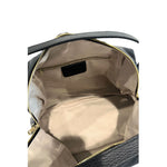 Baldinini Trend - Structured Textured Cowhide Shoulder Bag with Gold Hardware - Black Baldinini Trend