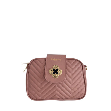 Baldinini Trend - Elegant Quilted Chevron Crossbody Bag - Pink Baldinini Trend