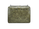 Michael Kors - Edgy Studded Faux Leather Chain Crossbody Bag - Green Michael Kors