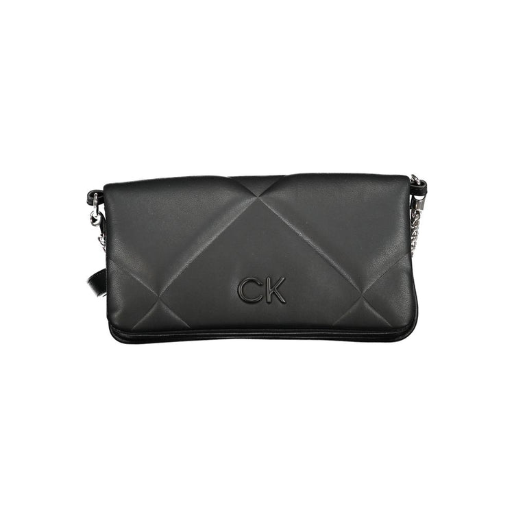 Calvin Klein - Sleek Quilted Convertible Chain Handbag - Black Calvin Klein