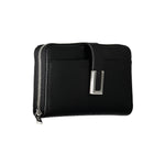 Calvin Klein - Minimalist Textured Zip-Around Wallet with Snap Detail - Black Calvin Klein