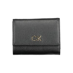 Calvin Klein - Sleek Textured Polyethylene Wallet with Zip Coin Pocket - Black Calvin Klein
