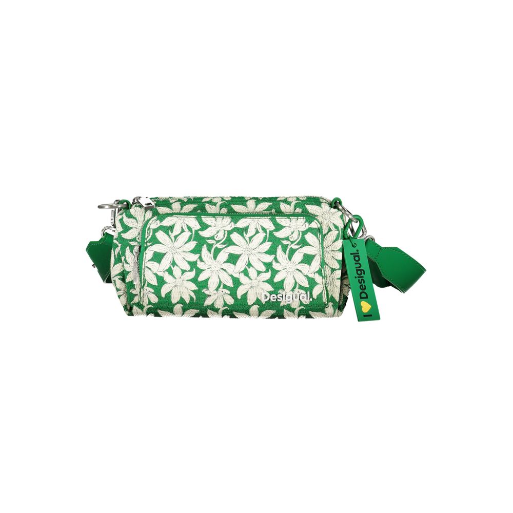 Desigual - Playful Floral Polyethylene Crossbody Bag - Green Desigual