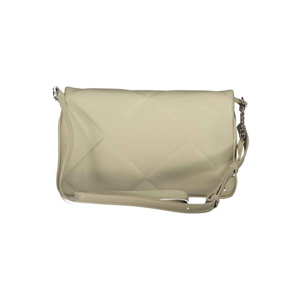 Calvin Klein - Polished Quilted Adjustable Shoulder Bag - Beige Calvin Klein