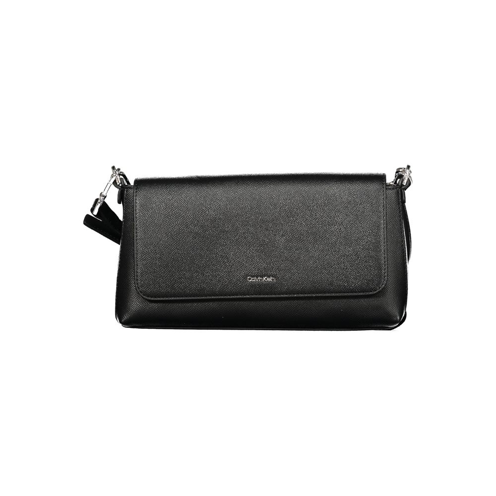 Calvin Klein - Sleek Polyethylene Shoulder Bag with Adjustable Strap - Black Calvin Klein