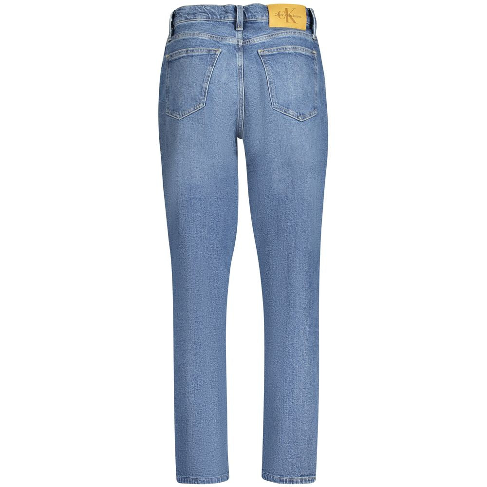 Calvin Klein - High-Rise Washed Mom Jeans - Blue Calvin Klein