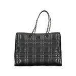 Calvin Klein - Structured Quilted Chain Handle Tote Bag - Black Calvin Klein