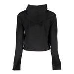 Calvin Klein - Sleek Viscose Blend Cropped Hoodie - Black Calvin Klein