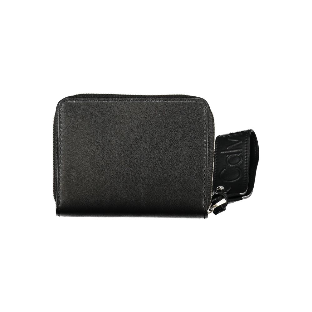 Calvin Klein - Sleek Recycled Polyester Zip Wallet with Wrist Strap - Black Calvin Klein