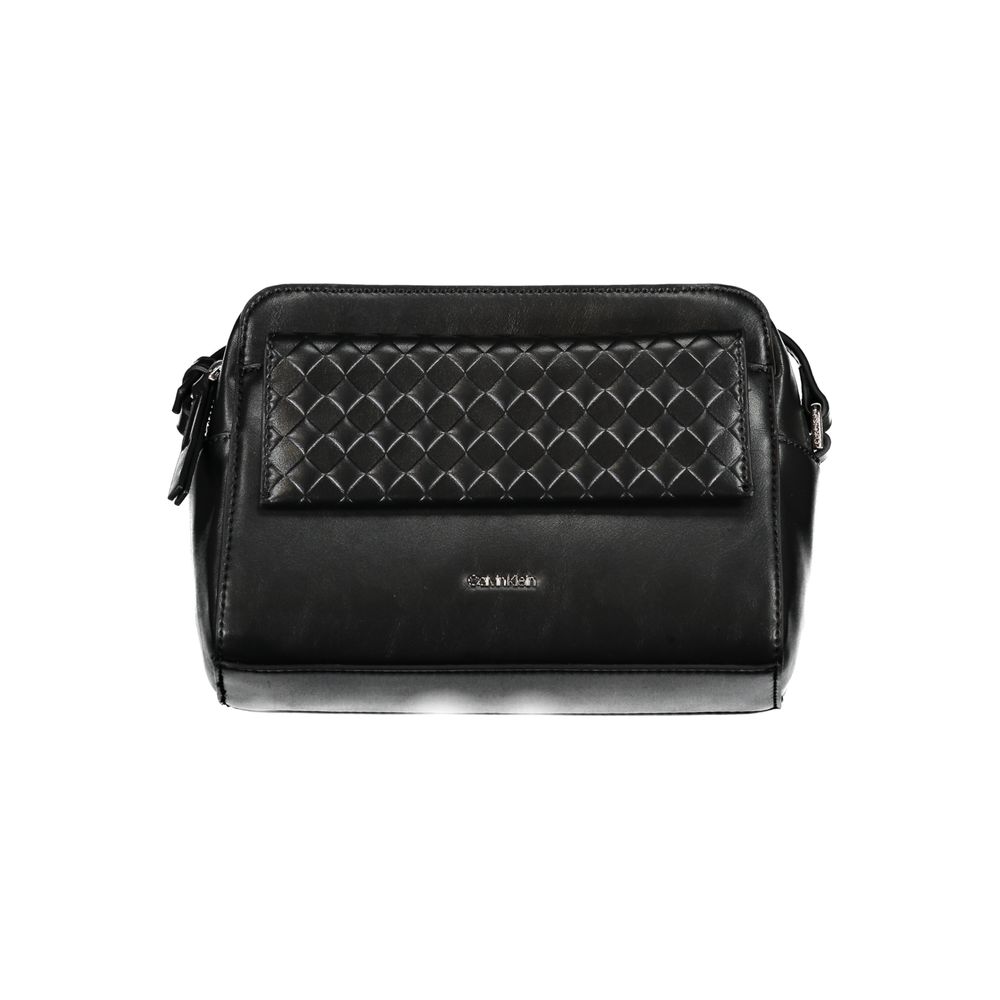 Calvin Klein - Polished Quilted Front Adjustable Shoulder Bag - Black Calvin Klein