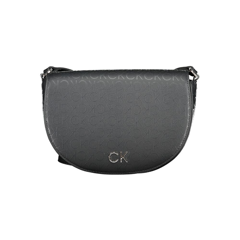 Calvin Klein - Sleek Embossed Monogram Crossbody Bag - Black Calvin Klein