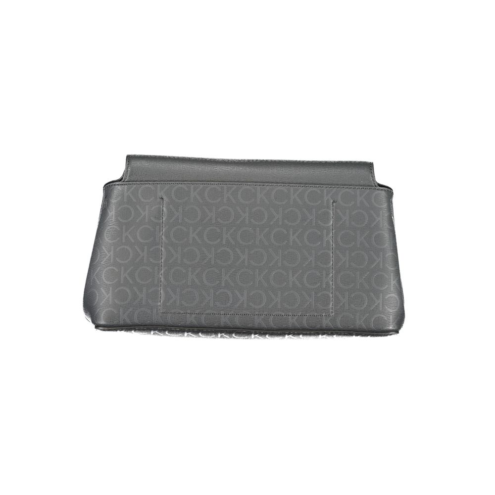 Calvin Klein - Sleek Monogram Logo Adjustable Shoulder Bag - Black Calvin Klein