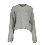 Calvin Klein - Relaxed Wool Knit Round Neck Sweater - Grey Calvin Klein