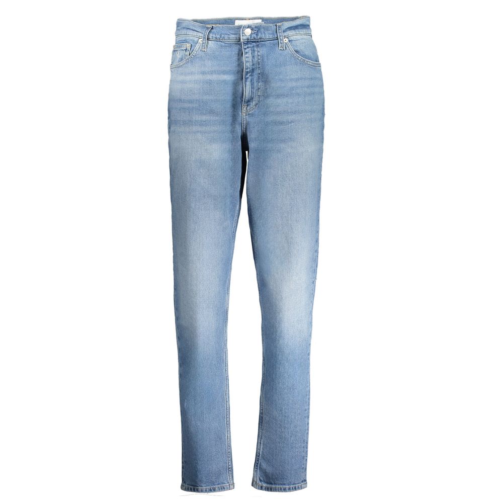 Calvin Klein - High-Rise Washed Mom Jeans - Light Blue Calvin Klein