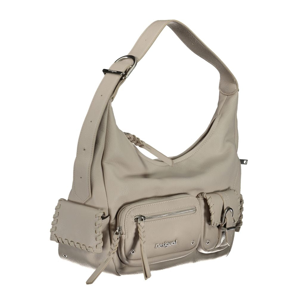 Desigual - Functional Utility Polyethylene Shoulder Bag - White Desigual