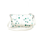Desigual - Playful Woven Polka Dot Polyethylene Clutch Bag - White Green Desigual