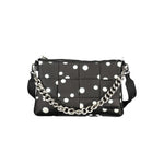 Desigual - Playful Woven Polka Dot Convertible Clutch Bag - Black Desigual