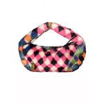 Desigual - Playful Plush Checked Faux Fur Shoulder Bag - Multicolor Desigual