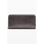 Desigual - Metallic Polyethylene Compact Zip Wallet - Bronze Desigual