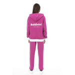 Baldinini Trend - Bold Logo Print Relaxed Fleece Tracksuit Set - Pink Baldinini Trend