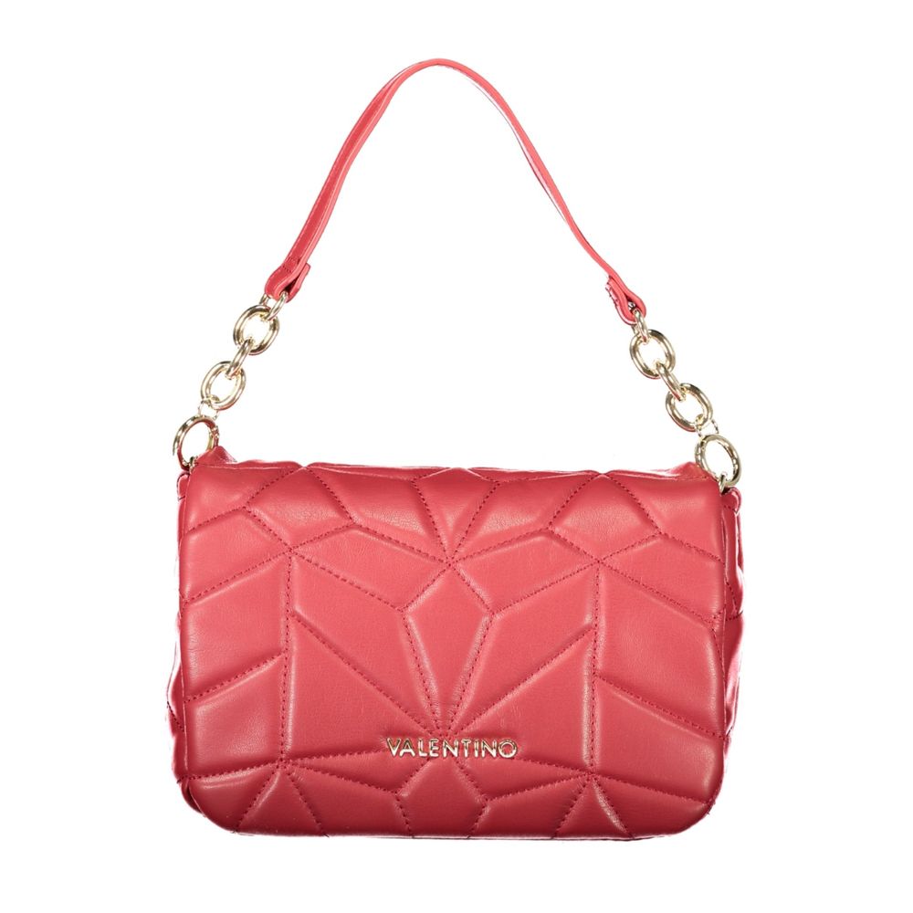 Valentino - Bold Quilted Geometric Chain Shoulder Bag - Red Mario Valentino