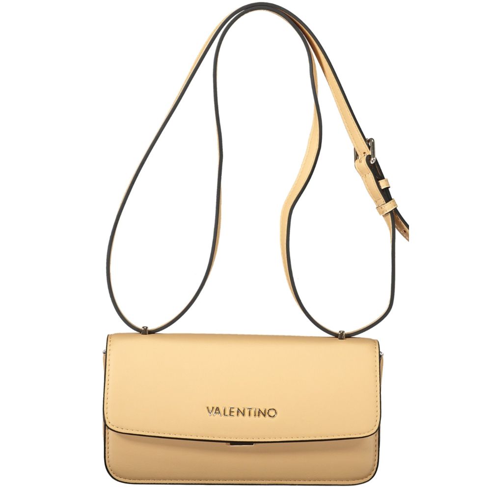 Valentino - Structured Minimalist Crossbody Handbag - Beige Mario Valentino