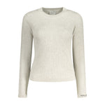 Pepe Jeans - Polished Ribbed Knit Fitted Sweater - Grey Pepe Jeans