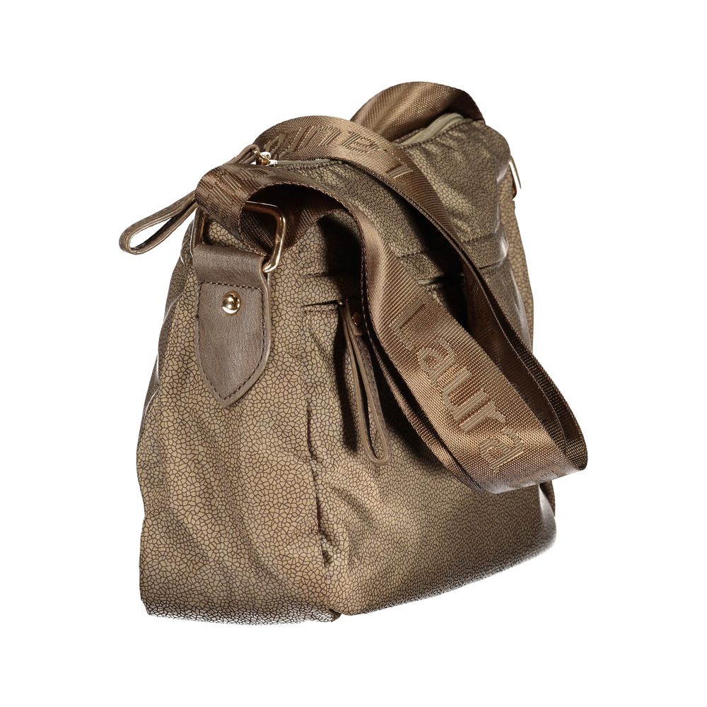 Laura Biagiotti - Polished Textured Lorde Shoulder Bag - Beige Laura Biagiotti