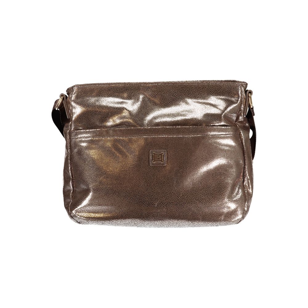 Laura Biagiotti - Polished Metallic Structured Shoulder Bag - Bronze Laura Biagiotti