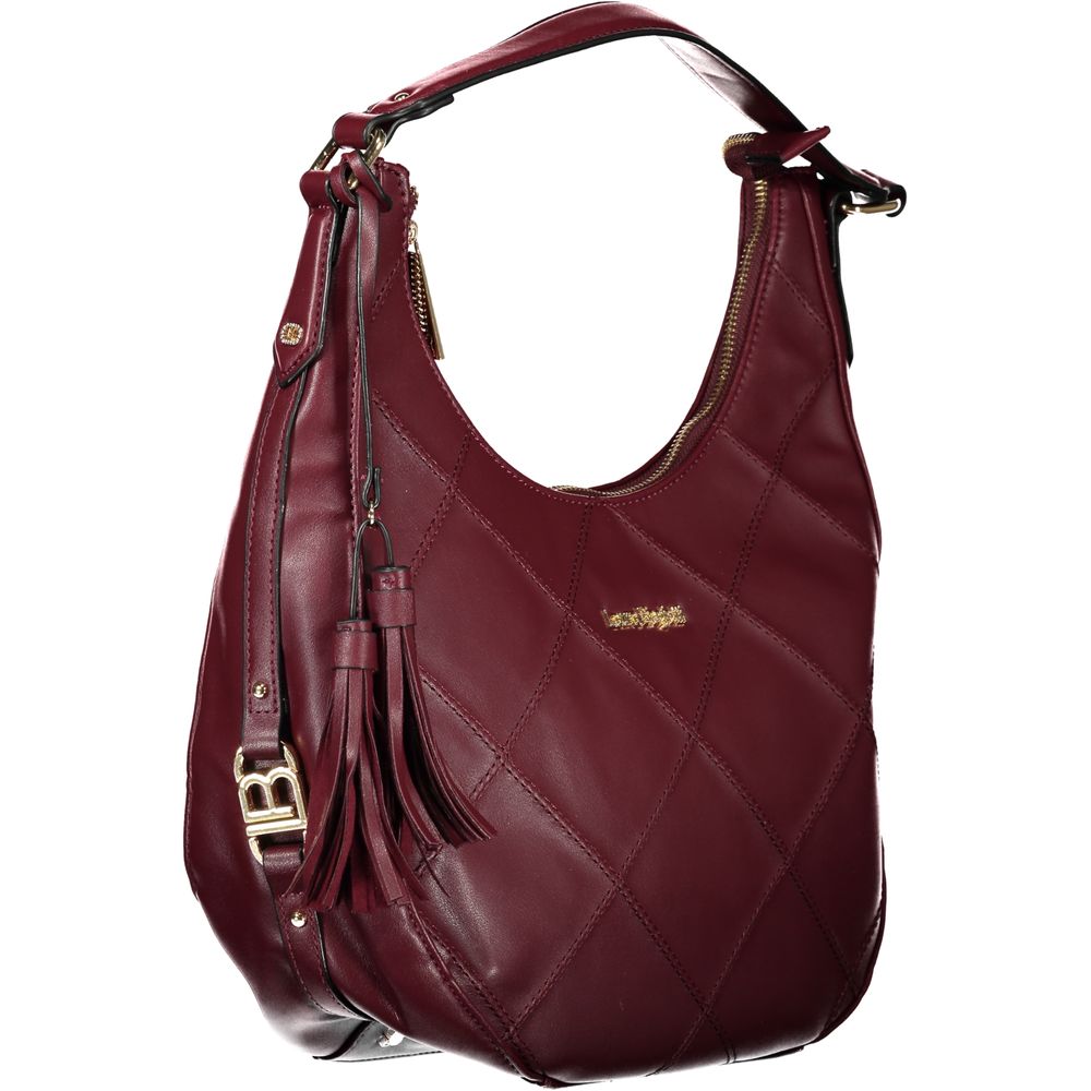 Laura Biagiotti - Chic Quilted PVC Shoulder Bag With Tassel Detail - Red Laura Biagiotti