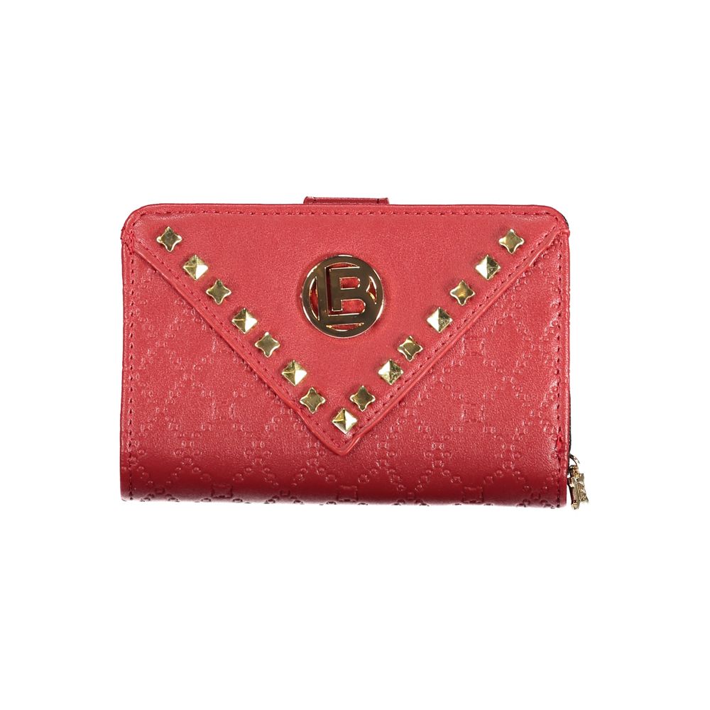 Laura Biagiotti - Bold Studded Polyethylene Wallet - Red Laura Biagiotti