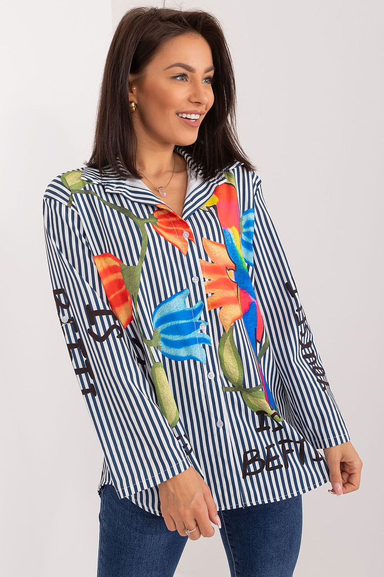  Camicia a maniche lunghe modello 194187 Italy Moda 