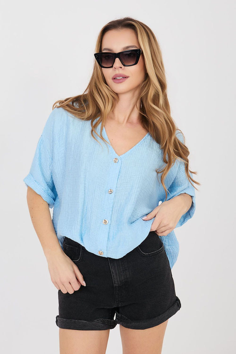  Camicia a maniche corte modello 225509 Italy Moda 