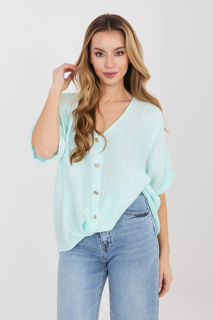  Camicia a maniche corte modello 225511 Italy Moda 