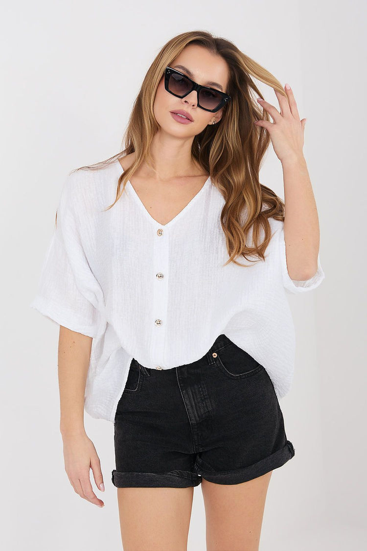  Camicia a maniche corte modello 225512 Italy Moda 