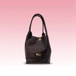 Baldinini Trend - Soft Pebbled Leather Structured Shoulder Bag - Black Baldinini Trend